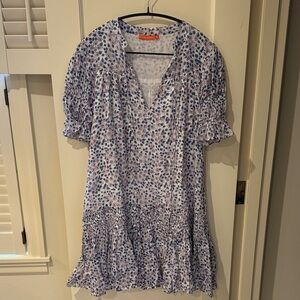 Oliphant smocked drop mini dress